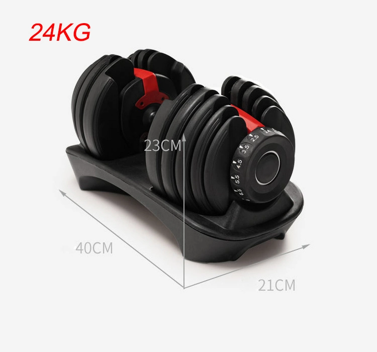 Fitness Body Building Strength Training Gym Adjustable Dumbbell 50lbs 23kgs Weight Lifting
