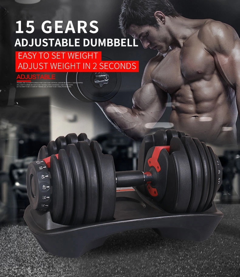 Home Gym Equipment 52lb 24kg Dumbbell Adjustable Weights Dumbbell