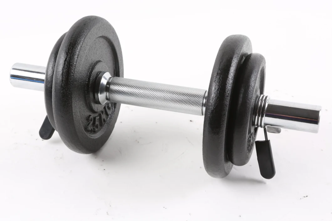 10kg Black Painted Dumbbell Sets for Strength & Training