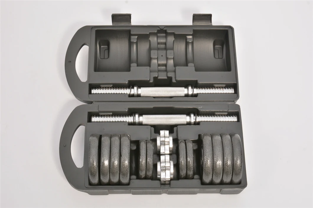 15kg Adjustable Cast Iron Dumbbell Set with Gift Box for Home Gym