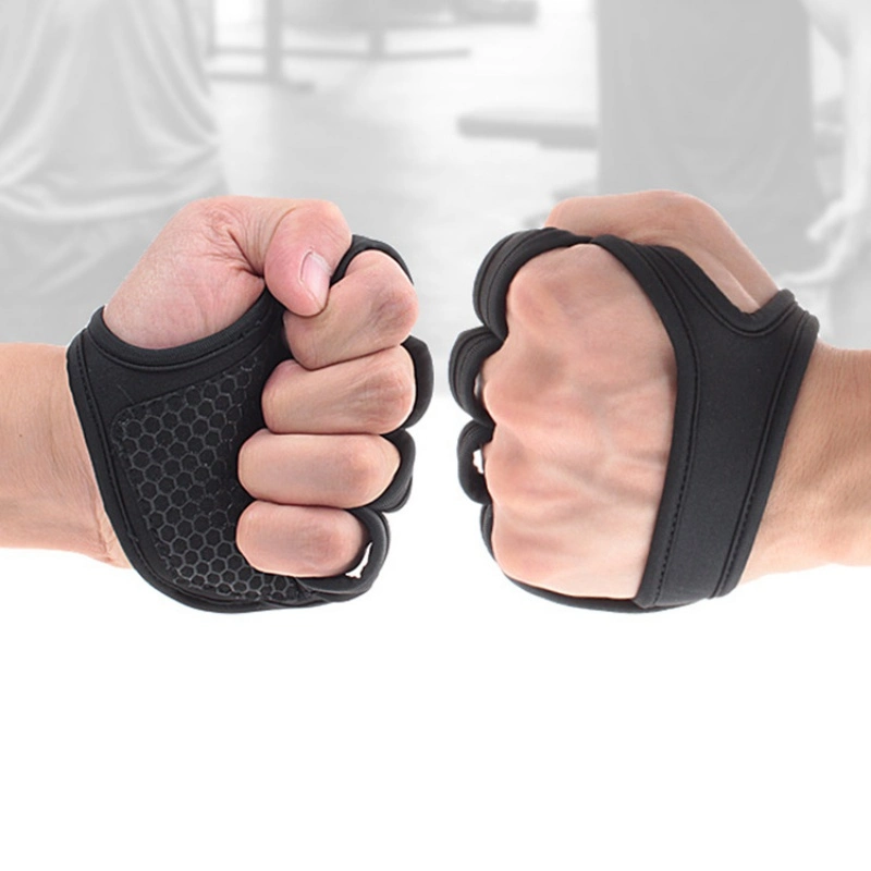 Gym Fitness Gloves Hand Palm Protector Bodybuilding Workout Power Weight Lifting Training Gloves Dumbbell Grips Pads