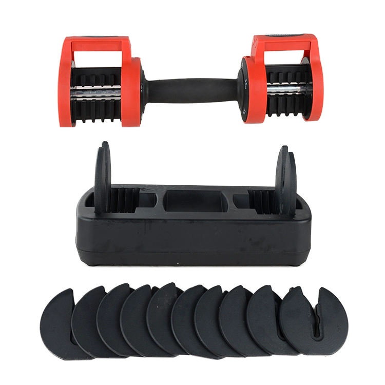 Factory Wholesale Fitness Training Device Adjustable Dumbbells Set with Stand