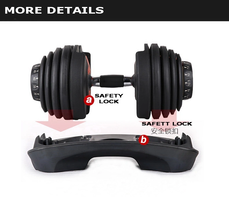 Home Gym Sports Equipment Free Weight Adjustable Dumbbell Set