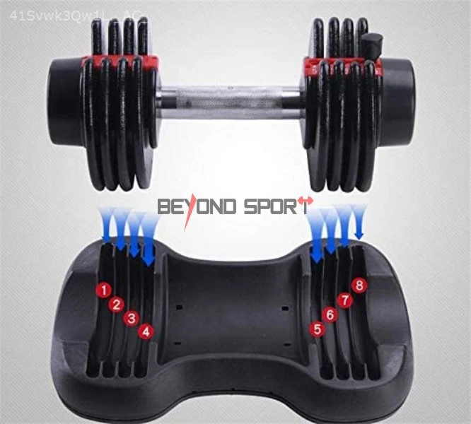 Gym Fitness Equipment Weight Adjustable Dumbbell Set