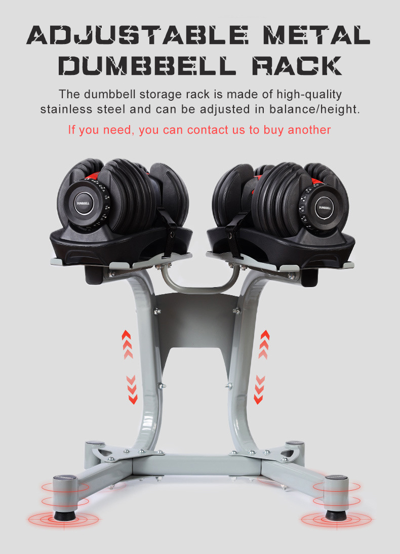 Home Fitness 90lb Weight Gym Dumbells Mancuernas 40kg Adjustable Dumbbells Set for Sale