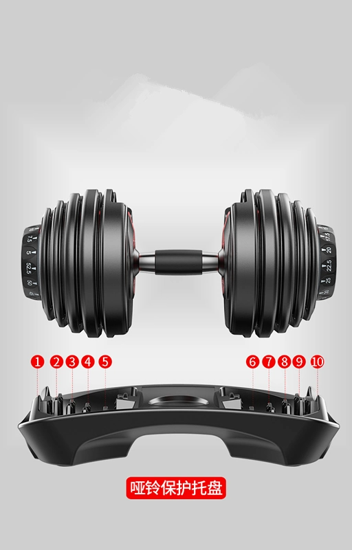Smart Quickly Adjustable Weights Dumbbell 24 Kg Fitness Equipment for Unisex Adjustable Dumbbell