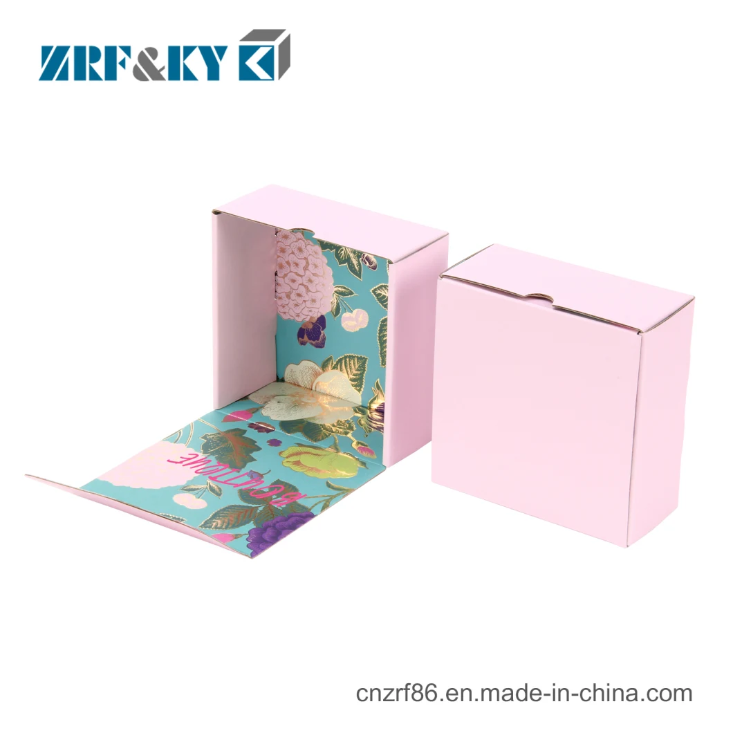 Custom Printing Folding Flat Corrugated Cardboard Packaging Mailer Shipping Boxes