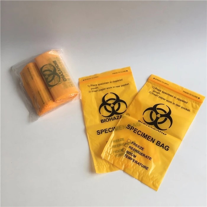 PE Biohazard Specimen Bags 6''x9'' - 100 Count
