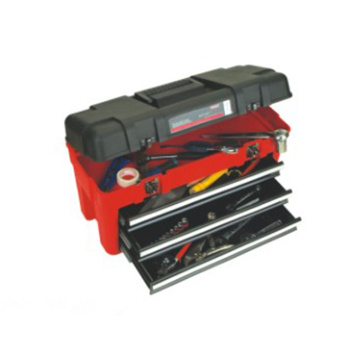 Four Layers Stack Tool Box with Removable Tray Storage Tool Box Trolley Plastic Case Storage