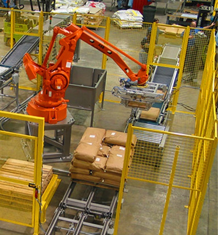 Palletizing Robot for Bags Handling, Stacking, Packing, Packaging, Transfering