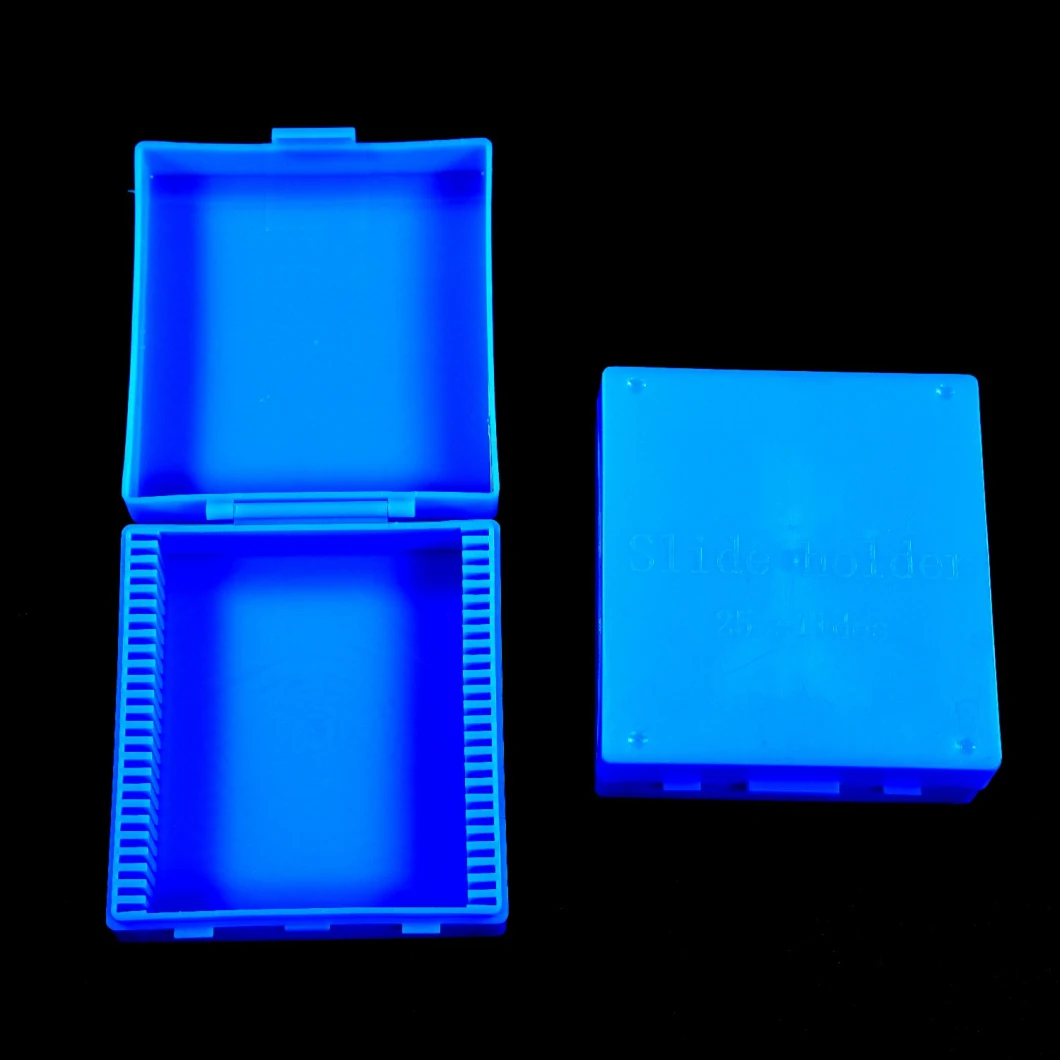 Microscope Slide Box Blue Color