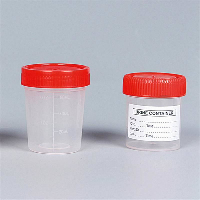Stool Container with Spoon Disposable Test Use with Label Urine and Stool Container