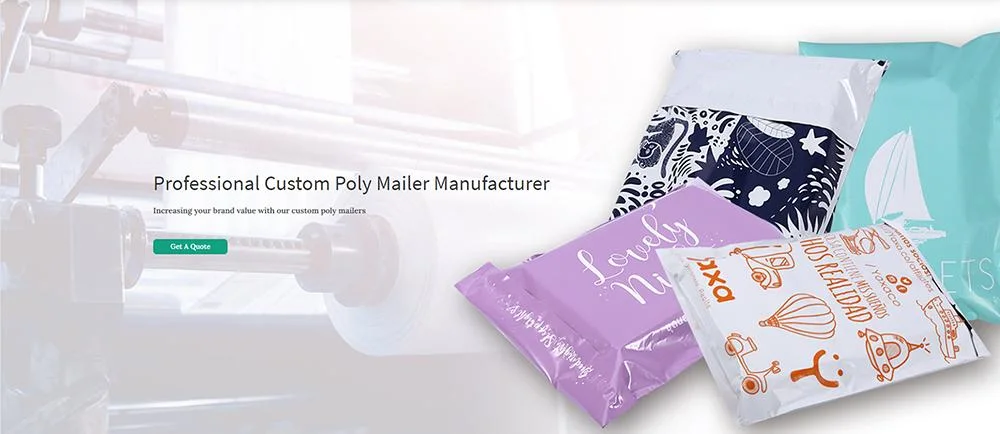 Eco-Friendly Custom Packaging Black Custom Poly Mailers Box Mailers Biodegradable Mailer