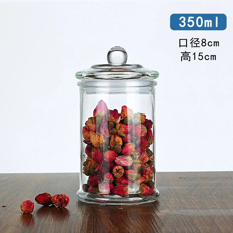 750ml Glass Storage Jars with Clear Glass Lid Glass Food Storage Canister Cookie Jar