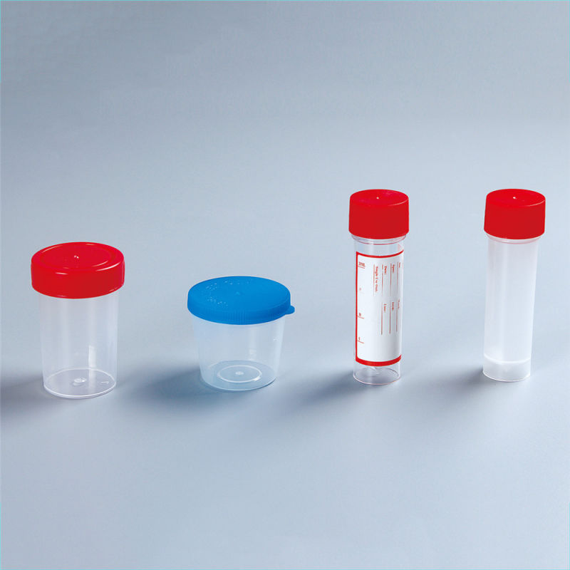 Stool Container with Spoon Disposable Test Use with Label Urine and Stool Container