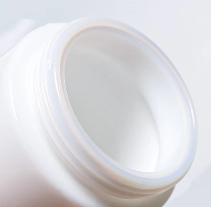 Opal White 20g 50g Hair Oil Glass Jar Face Cream Glass Bottles