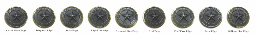 Customzied Low MOQ Coins with Diamond Cut Edges (LJ092)