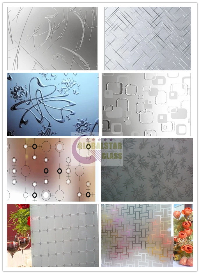 3-12mm Acid Etched Glass Price, Frosted Glass, Sand Blast Glass Price