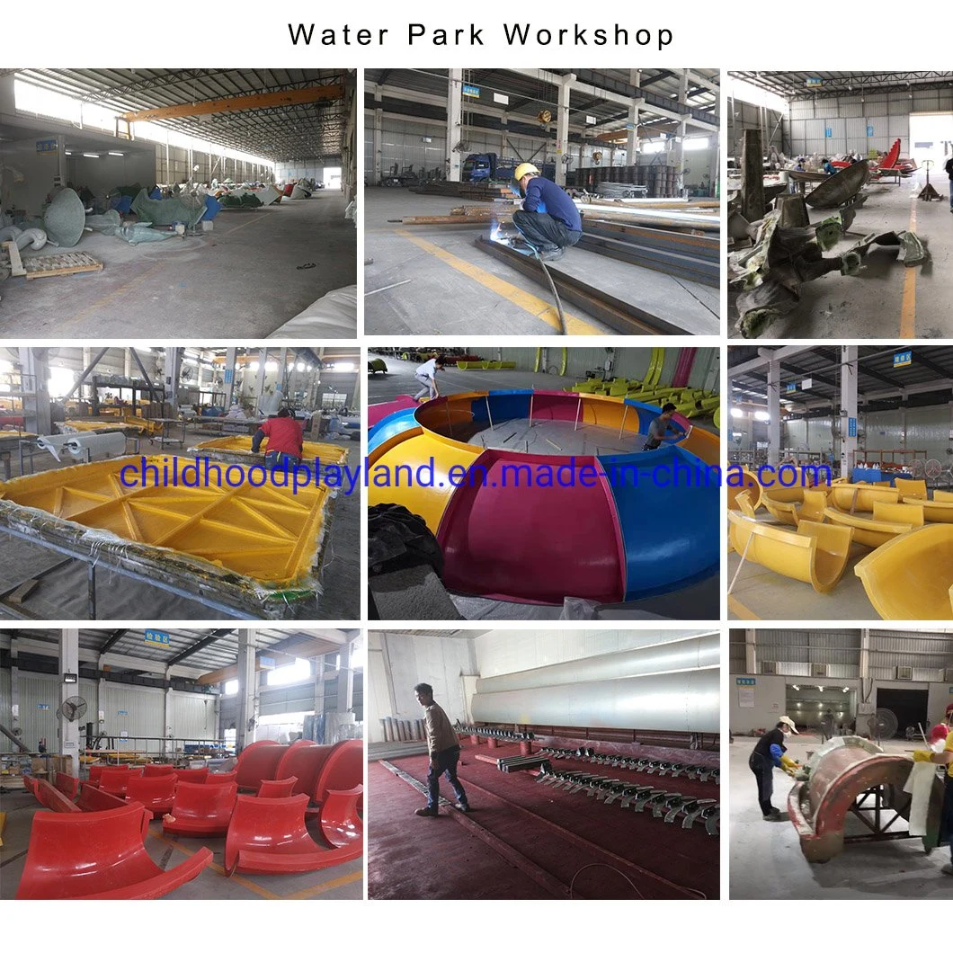 Factory Price Fiberglass Slide Combination Spiral Slide Water Park Slide