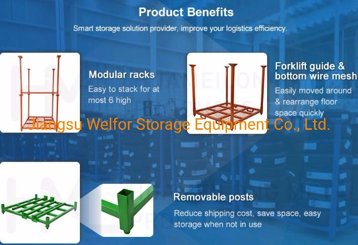 Warehouse Storage Container Stacking Rack Storage Stack Rack Racking