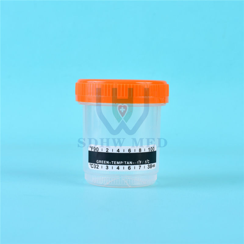 Stool Container with Spoon Disposable Test Use with Label Urine and Stool Container
