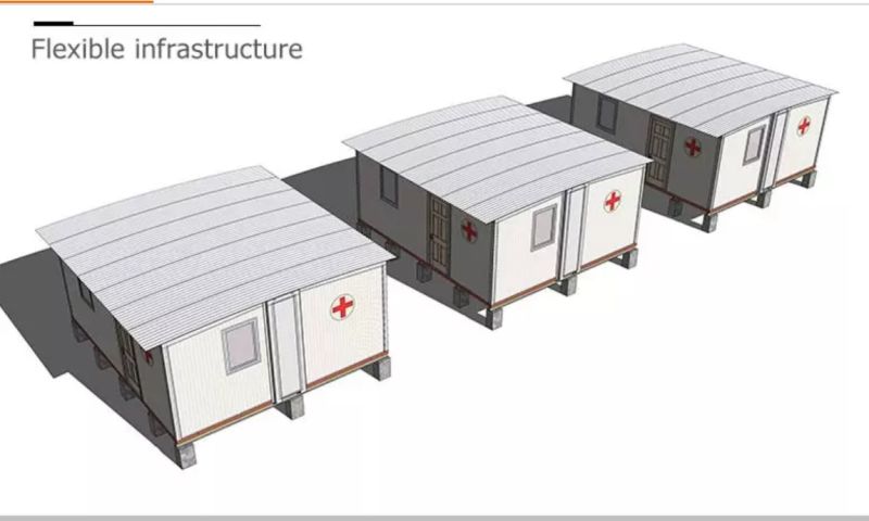 2020 Fast Installation Prefab Container Clinic Building Container Hospital