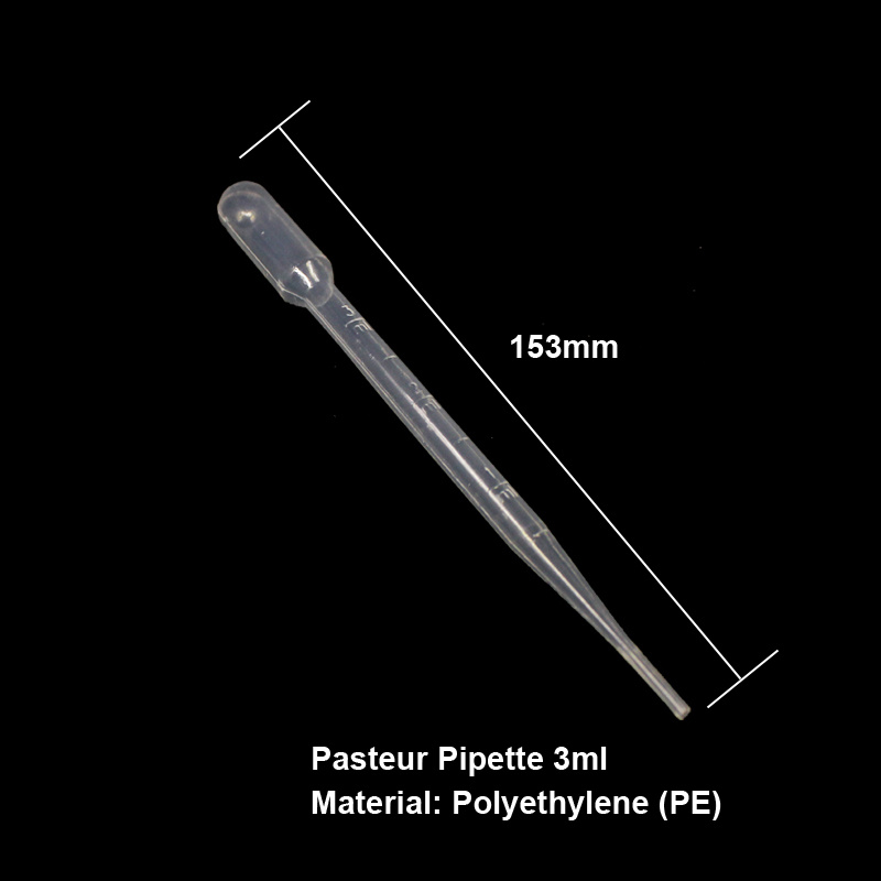 1ml 2ml 3ml Plastic Pasteur Pipette Transfer Micro Pipettes
