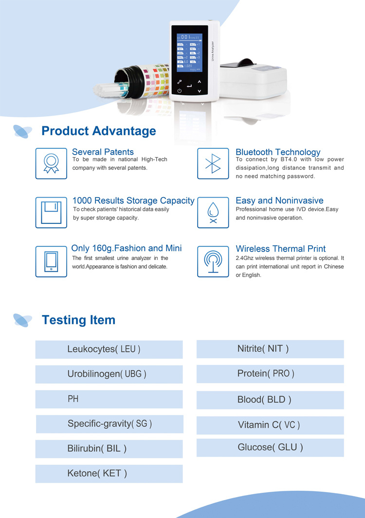 My-B014A Laboratory Equipment Handheld Portable Urine Analyzer Price