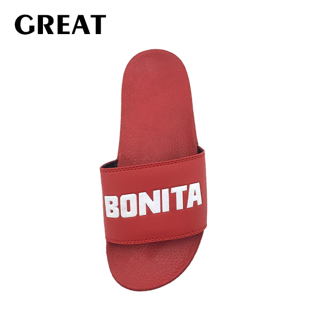 Greatshoe Custom Slides Sandal China Woman Slipper, Red Slide Sandal Custom Logo Slide Sandal