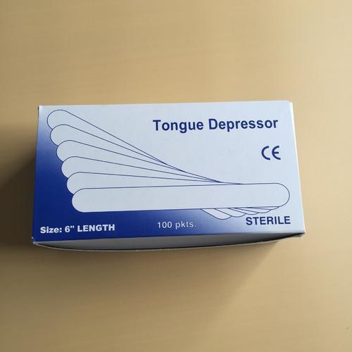 Disposable Medical Sterile or Non-Sterile, Wooden Tongue Depressor with Your Designed Printing.