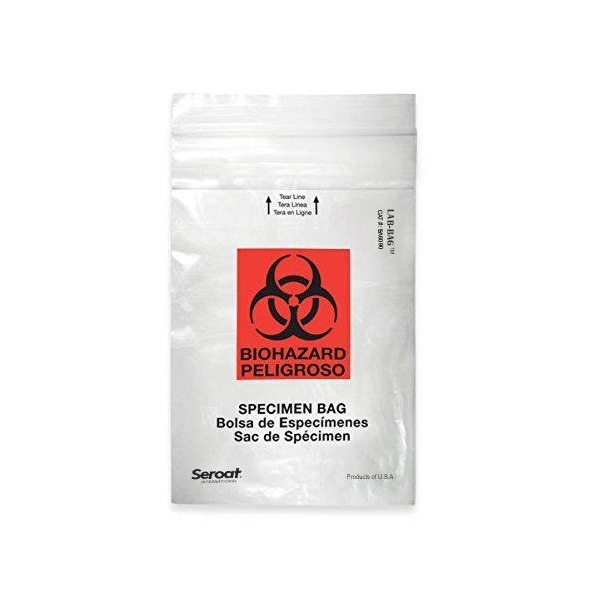 Medical LDPE Leak Proof Ziplock Biohazard Specimen Bag