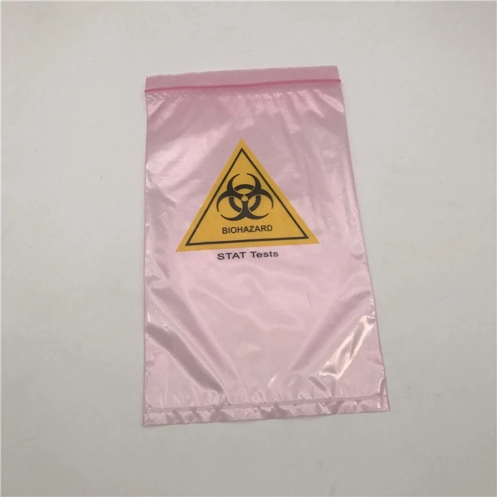 PE Biohazard Specimen Bags 6''x9'' - 100 Count