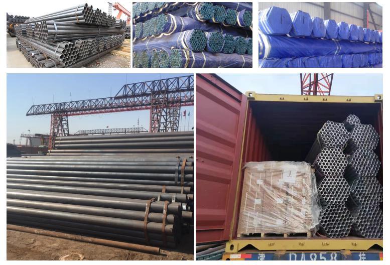 Black ERW Steel Pipe Used for Water Transmit