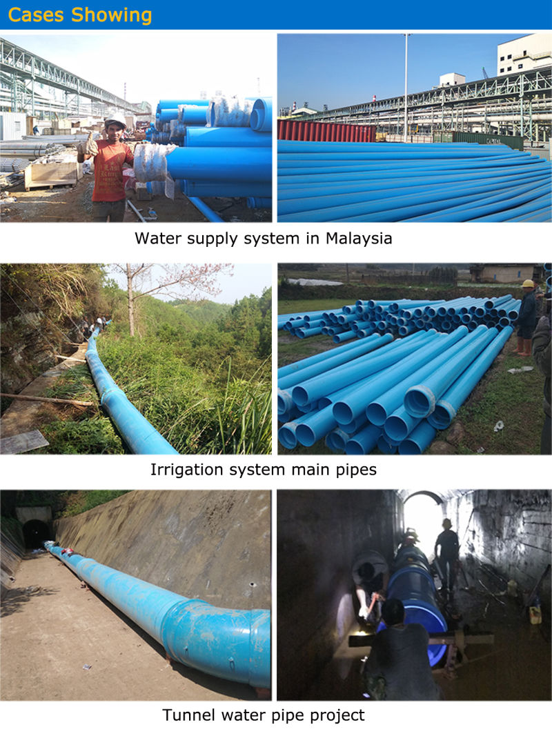 PVC-O Water Conveyance Pipe Low Temperature Plastic Pipe