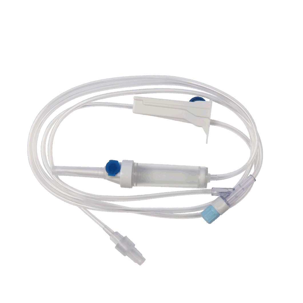 Single Use Infusion Set with Elastic Frosted Tube