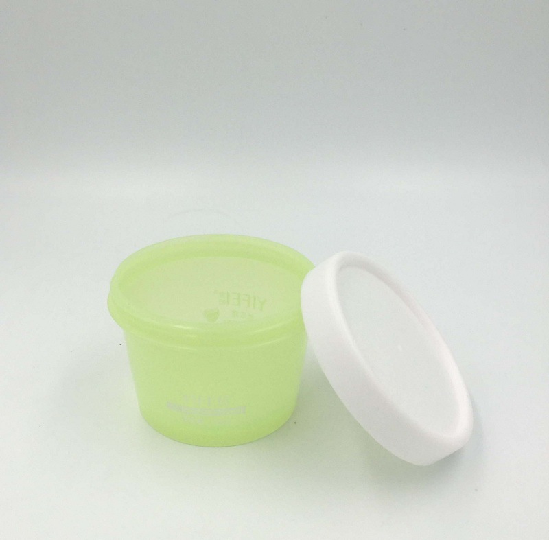 100ml White Glass Cosmetic Cream Packaging Opal Glass Jar with Screw Lid