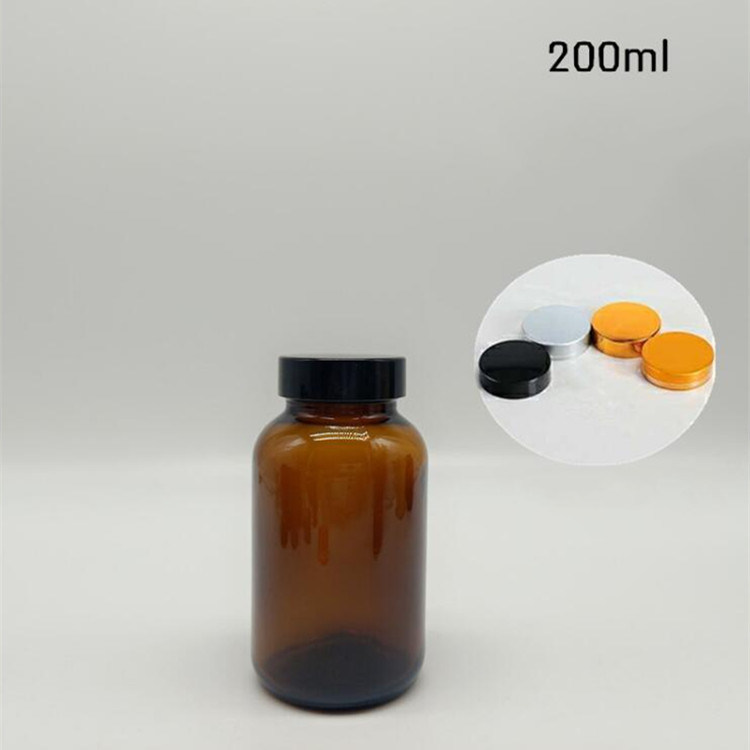 120 Ml 120 Cc Cap Amber Glass Wide Mouth Bottle