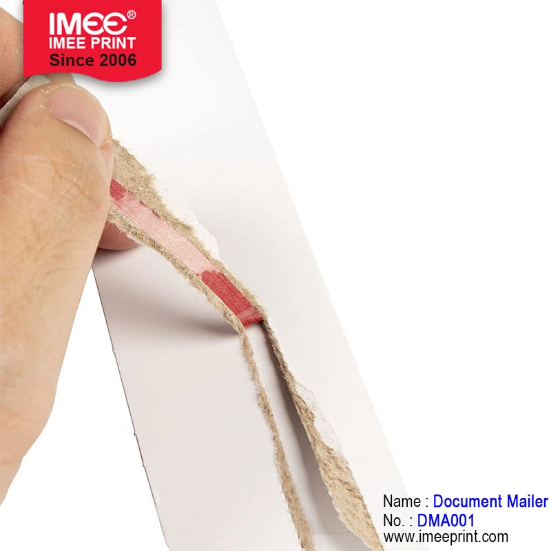 Imee Self Sealing White Cardboard Paperboard Rigid Mailing Bag Rigid Mailers Paper Document Mailers