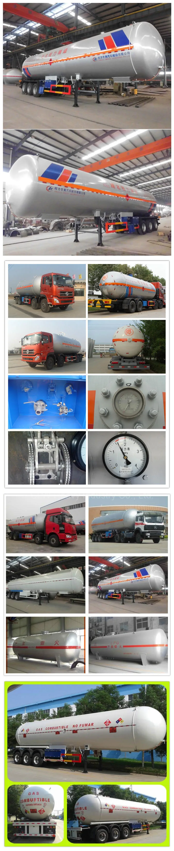 Hot Sale Liquefied Petroleum Gas Moving Tanker Semi Trailer