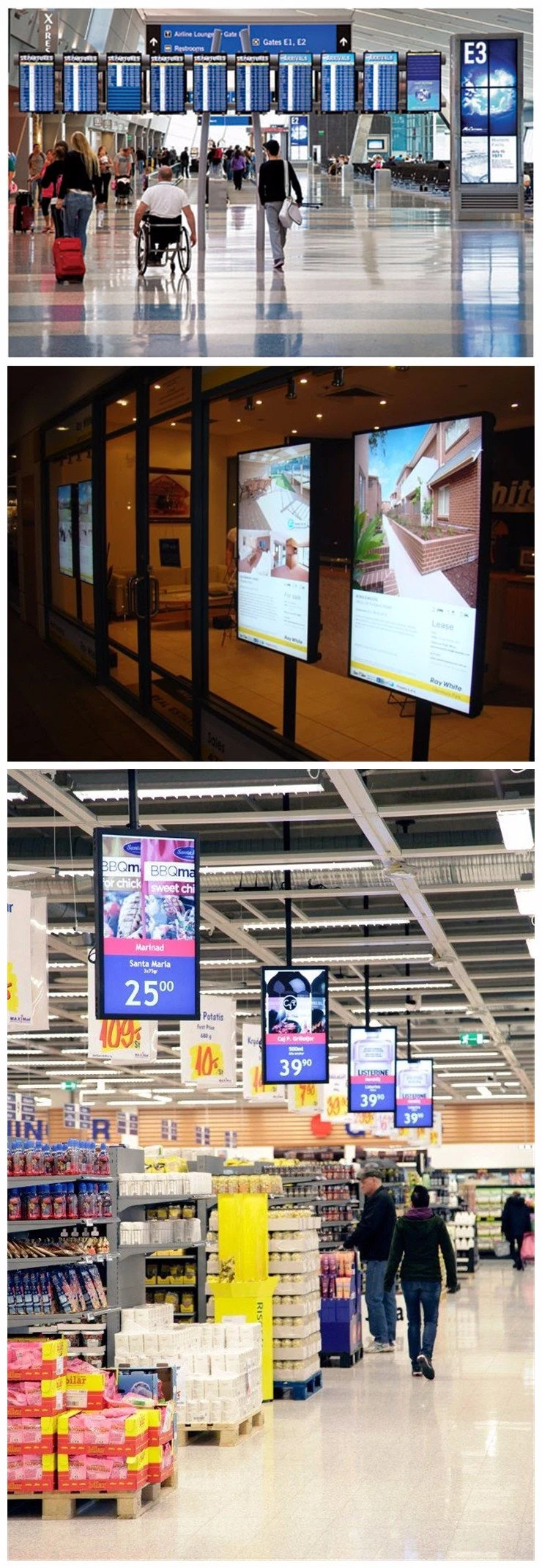 Wall Mount Display 21.5 Android Ad Video Player LCD Digital Signage 1080P HD Advertising Bike Trailer