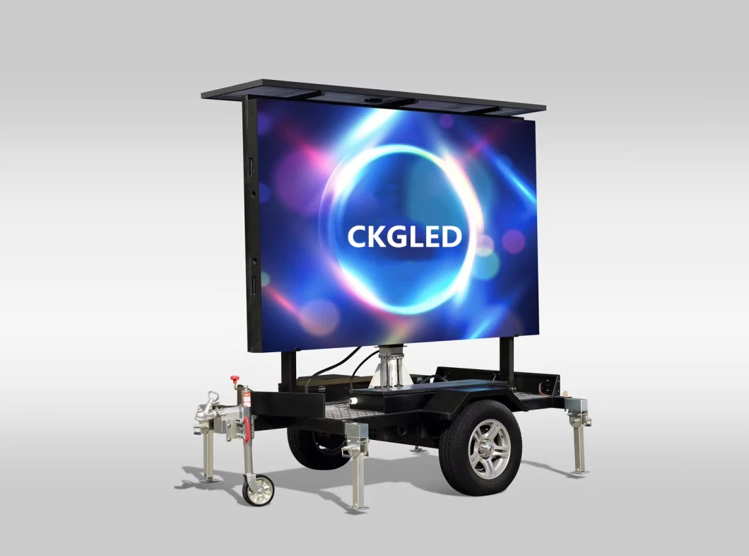 Full Color P6.25 Outdoor LED Screen Trailer with Solar Panels