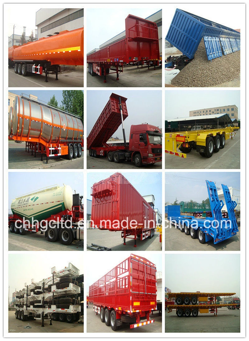 3 Axle Fence Truck Trailer, Stake Semi-Trailer, General Cargo Truck Trailer