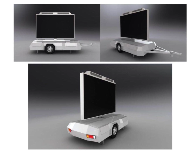 Three Sides P6.67 Moving Billboard Mobile Truck Display for out-of-Home Ads