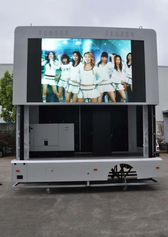 P4 High Definition Outdoor Advertising Waterproof Video LED Display Trailer