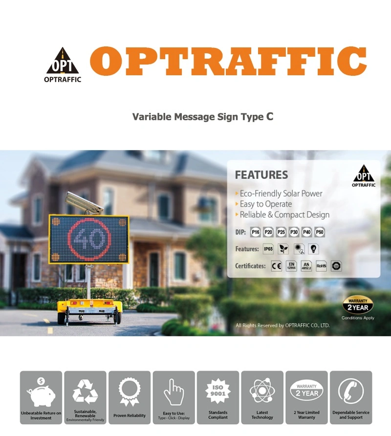 Traffic Management Digital Mobile Highway Dynamic LED Message Signs for Sale