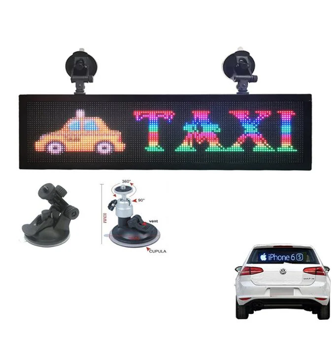 WiFi/USB Control Indoor Full Color Moving Message Car LED Sign