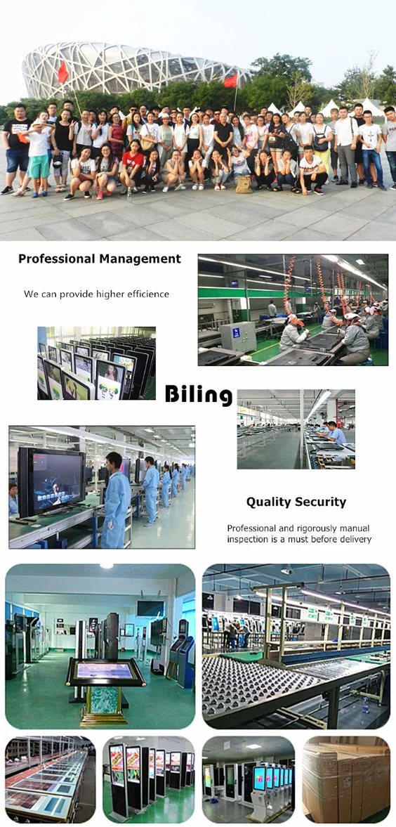 HD Video Advertising Display Brochure Holder 42 Inch LCD Displays Advertising Service LED Digital Signage