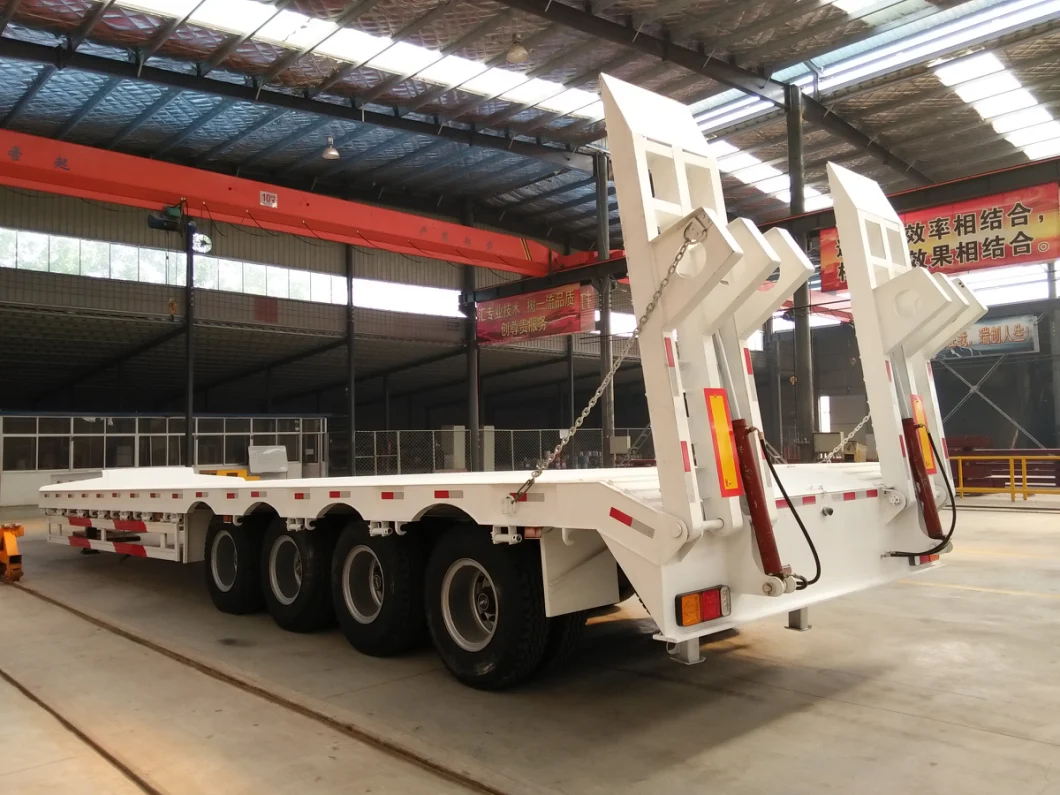 Customised Low Loader Trailer, Low Bed Semi Trailer, Lowboy Trailer 100 Ton, Price Low Bed Trailers, Tractor Truck Trailer, Low Flatbed Trailer From Factory