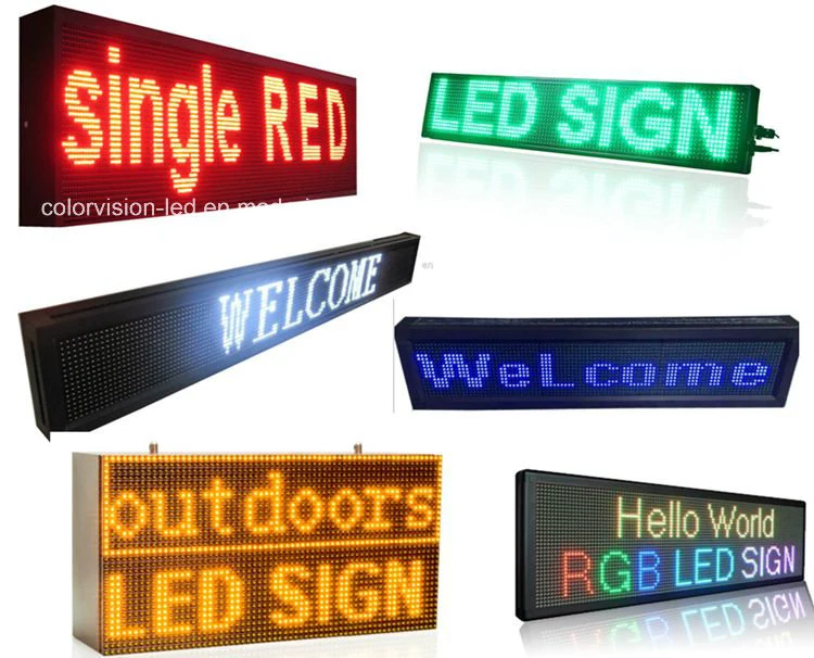 P5/P6 Full Color Wireless 12V/24volt LED Car Message Sign