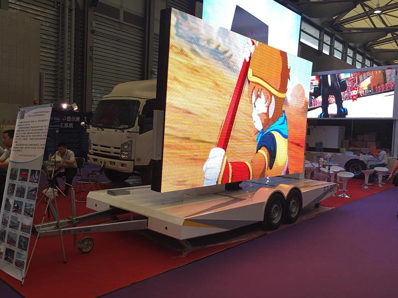 P5 Outdoor Waterproof High Definition LED Trailer Advertising Screen